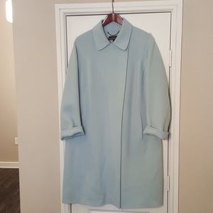 Blue Talbots Ladies Pea Coat. 16W
